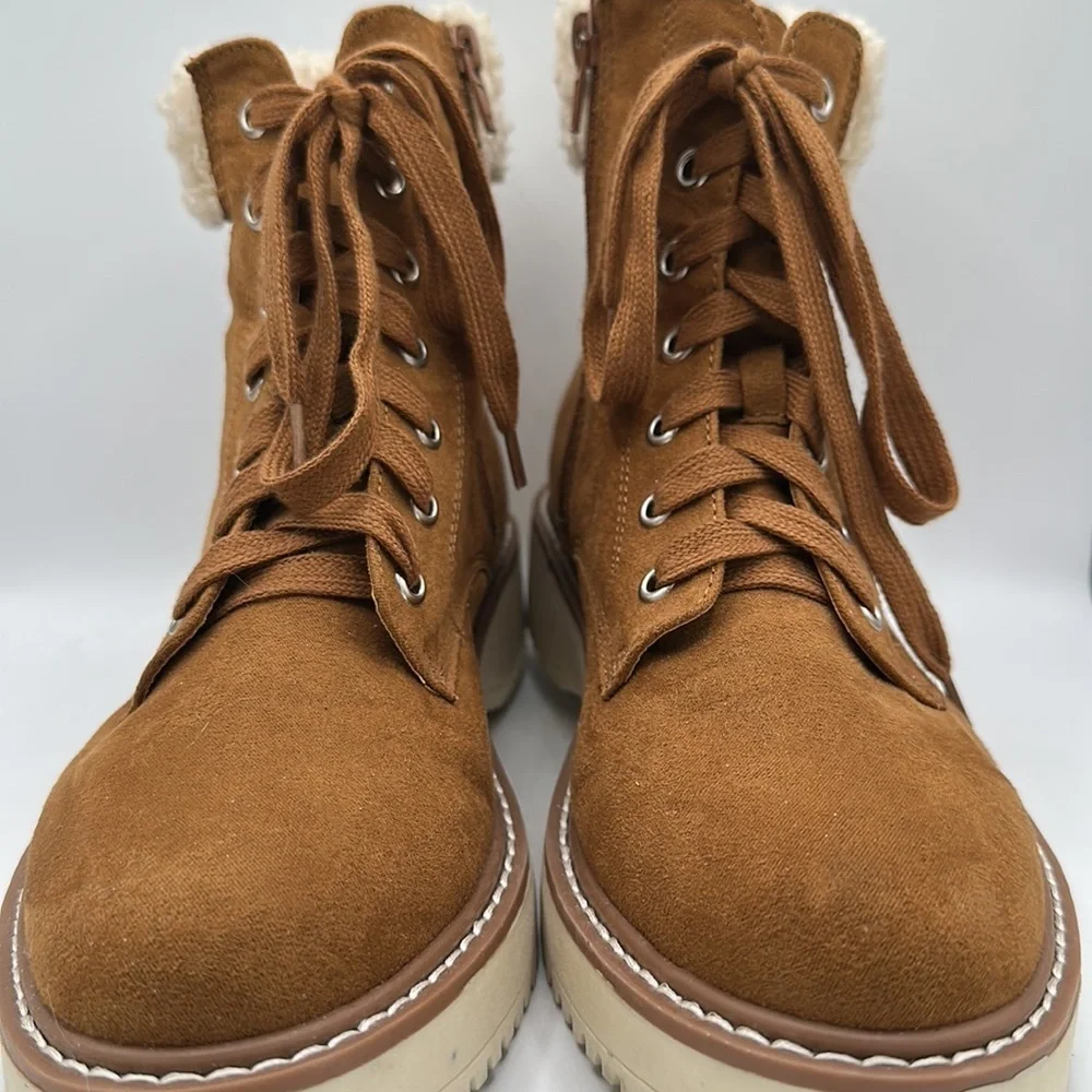 Madden Girl G-KRISTF nutmeg brown boots, size 9
